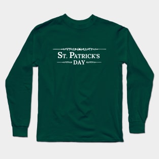 St. Patrick's Day Text Logo Long Sleeve T-Shirt